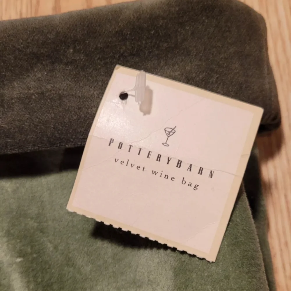 Pottery Barn Wine Bag Velvet